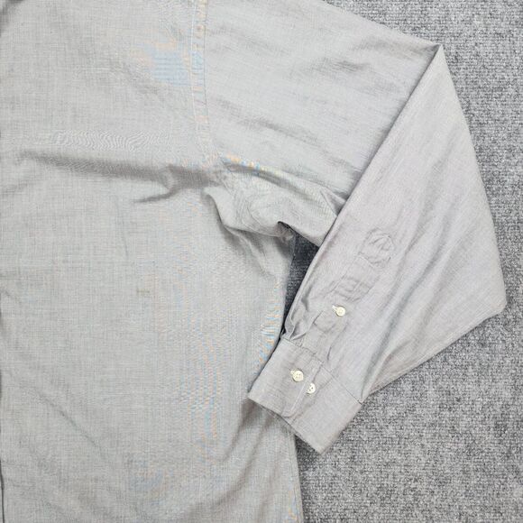 Polo Ralph Lauren Shirt Mens 18 XXL Gray Regent Classic Fit Casual Button Up VTG - Picture 8 of 16